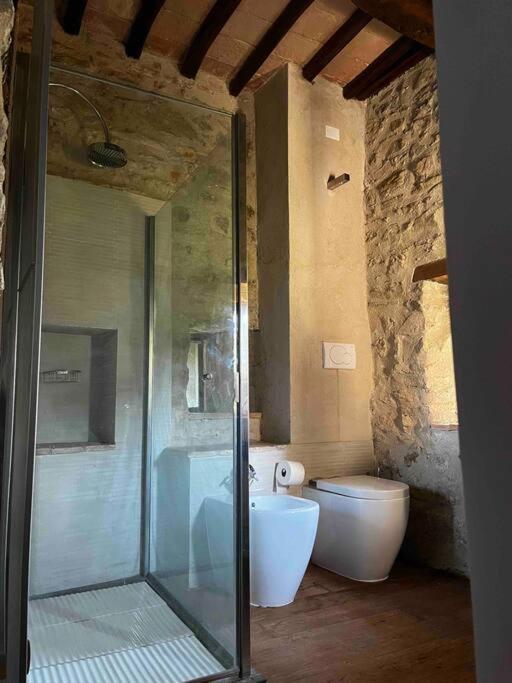 Medieval Tower In Umbria With Swimming Pool Montelagello Bagian luar foto