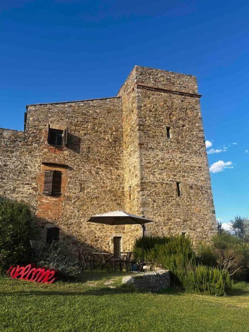 Medieval Tower In Umbria With Swimming Pool Montelagello Bagian luar foto